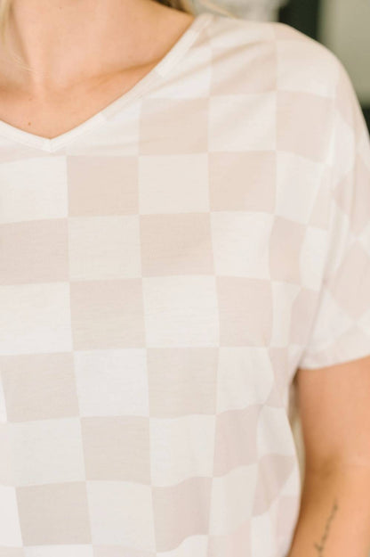 Checkered Shorts Set