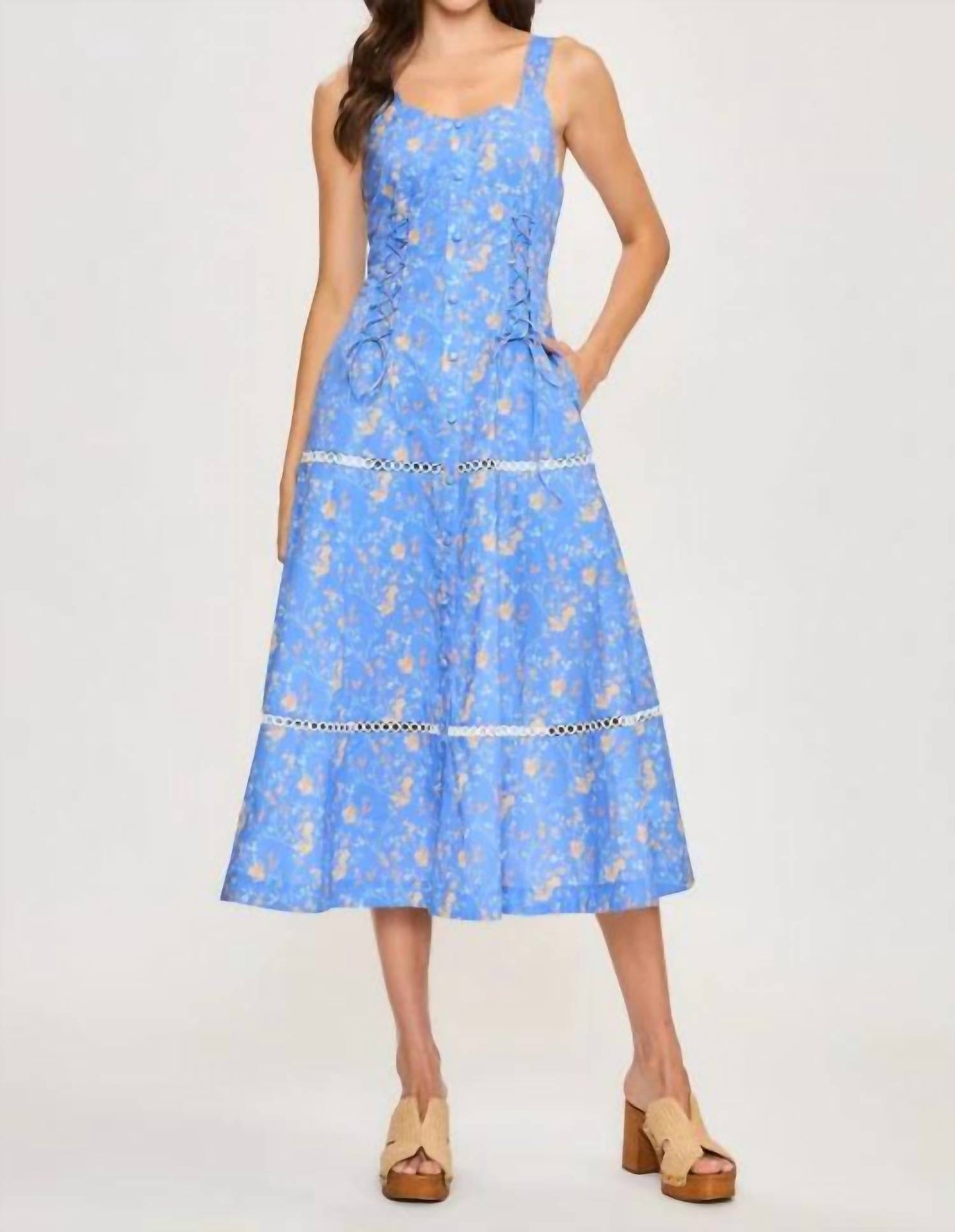 Clara Floral Midi Dress