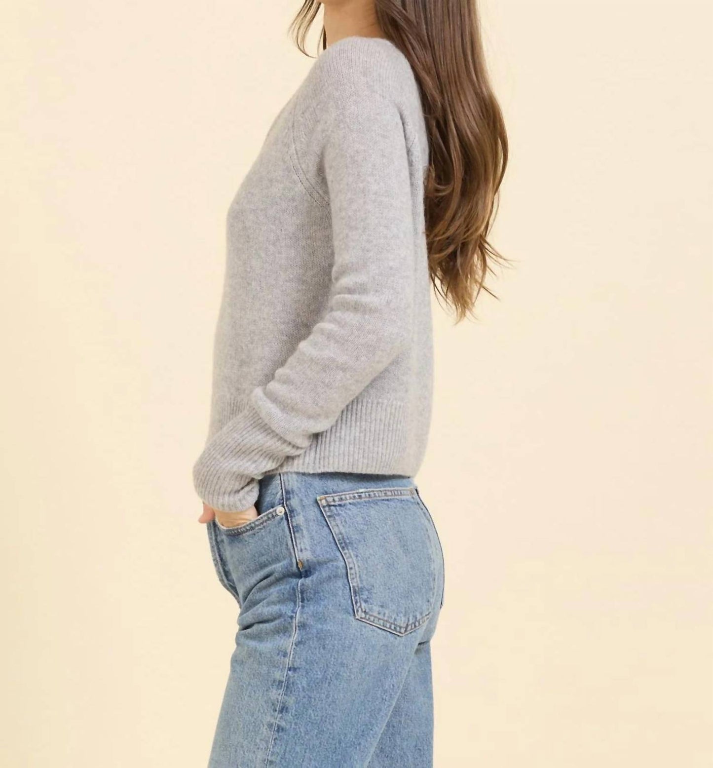 Blakely Cashmere V-neck Sweater
