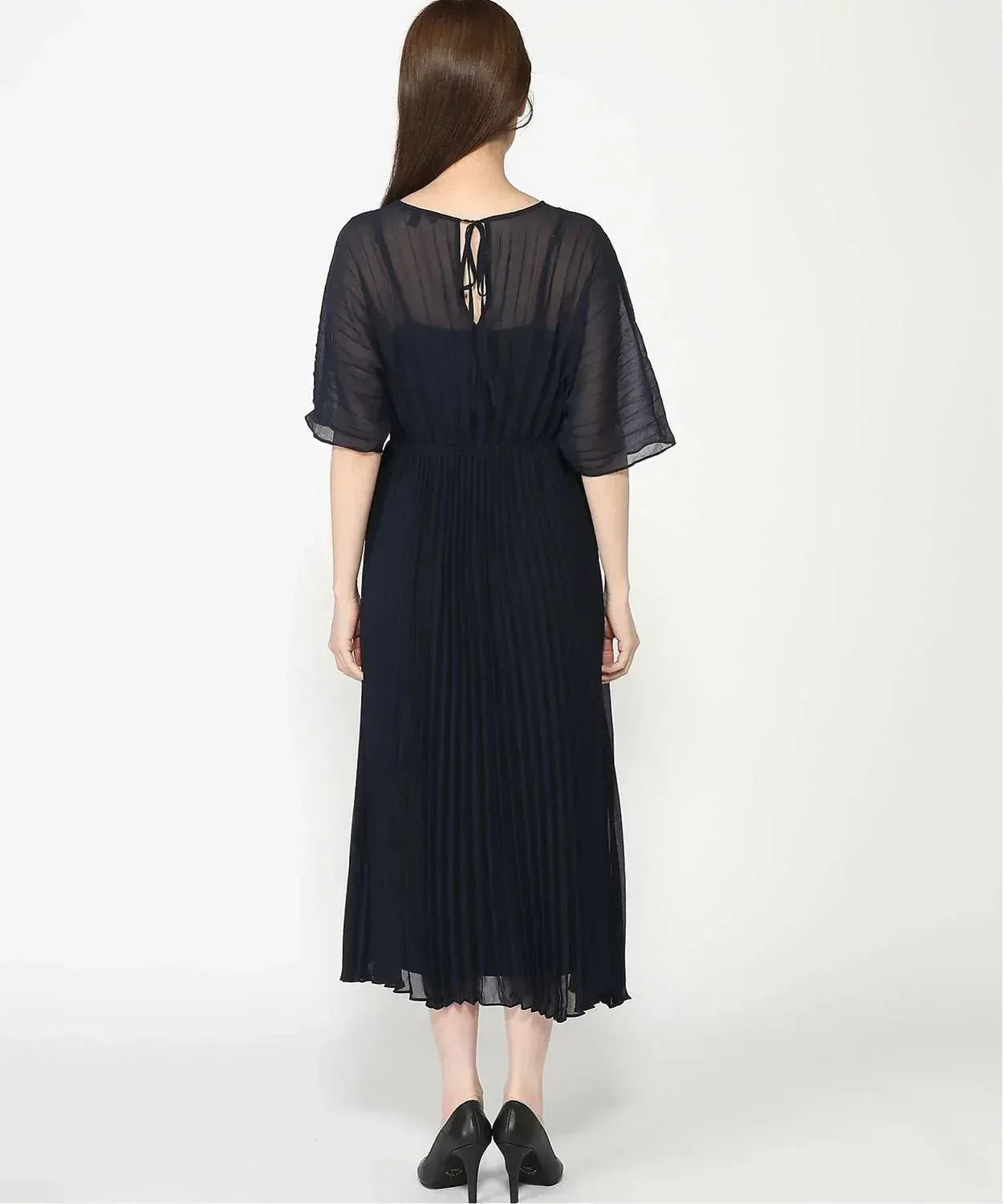 Banana Republic - Chiffon Pleated Maxi Dress - Rack Hunt
