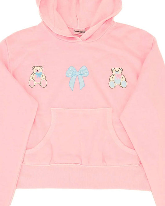 Girls' Teagan Teddy Bow Pocket Hoodie