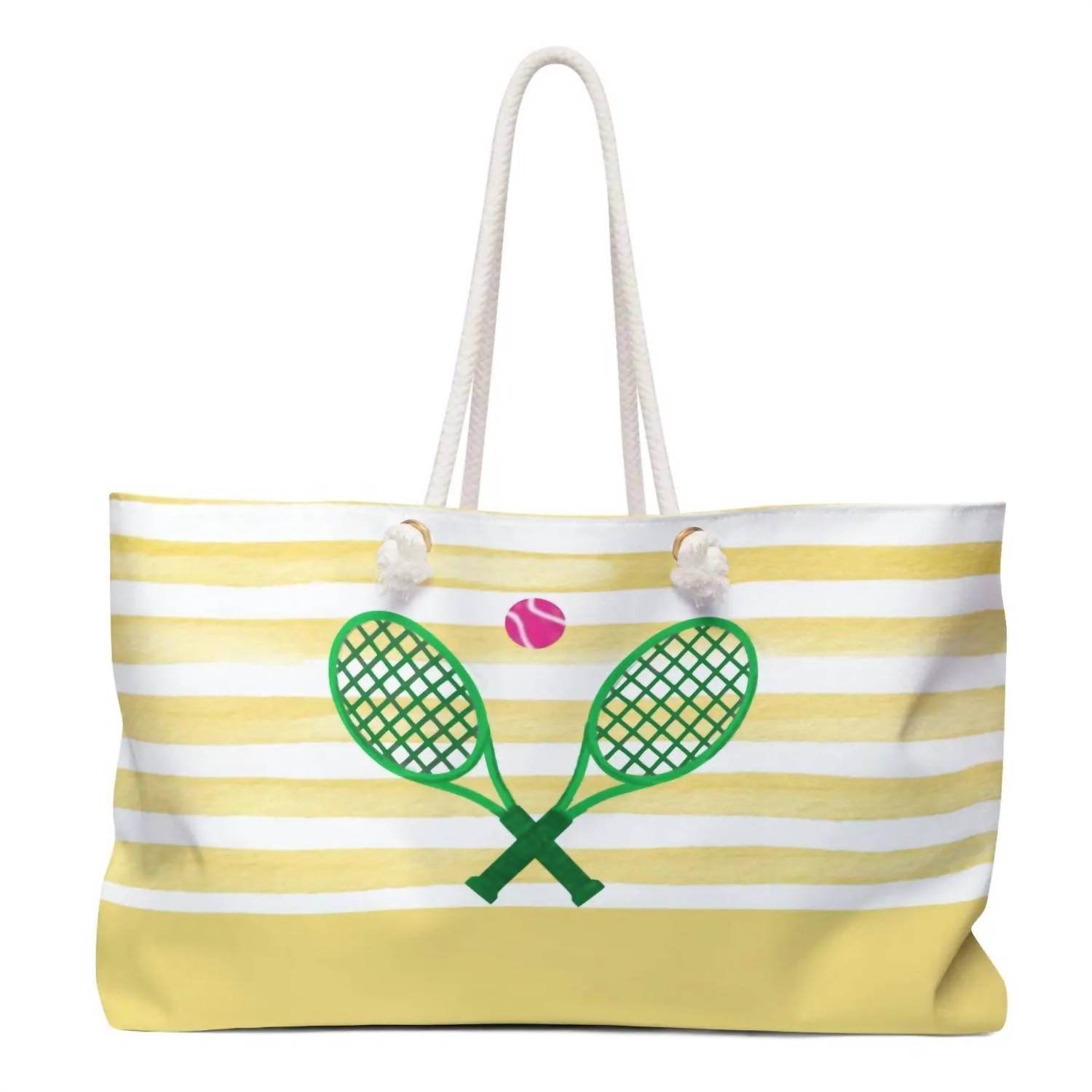The Spoiled Office - Tennis Weekender Tote Bag And Pouch Set - Rack Hunt -