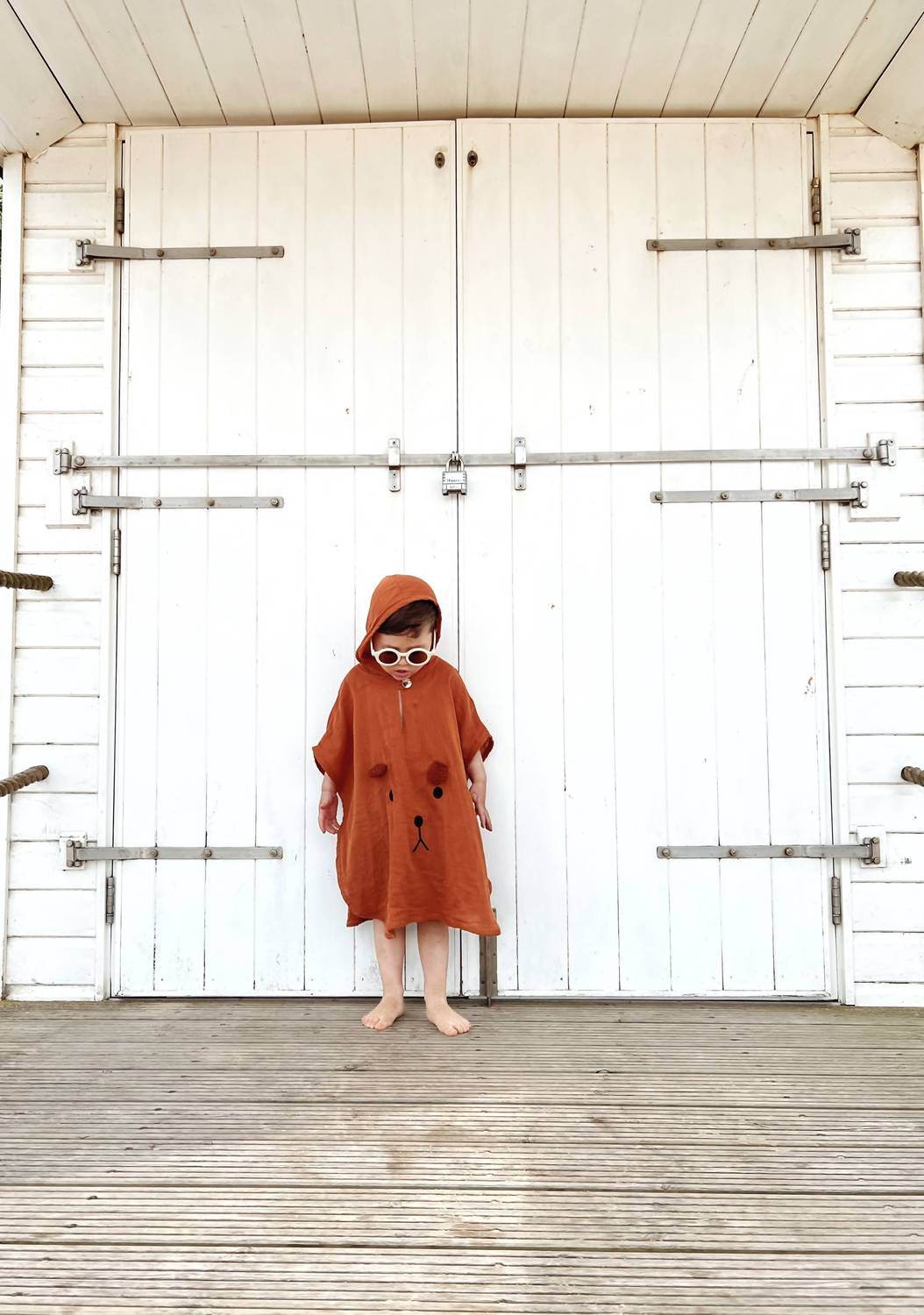 Ada Baby - Bear Organic Muslin Poncho For Babies And Toddlers - Rack Hunt -