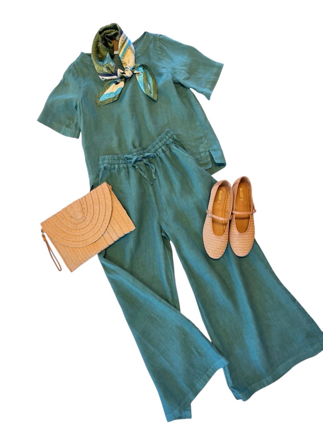 Women's Short Sleeve Linen Top