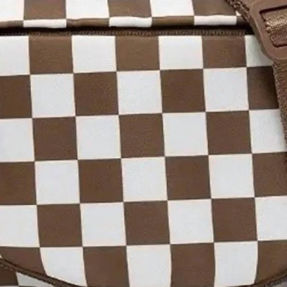 The Lyrical Spirit - Women's Checkered Nylon Fanny Pack Sling Bags - Rack Hunt