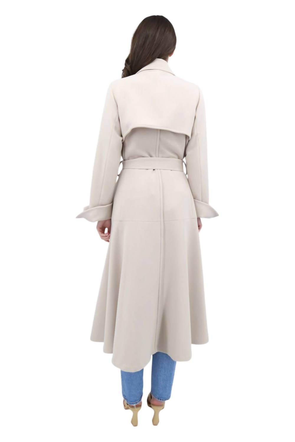 Mi Jong Lee - Contrast Bias Trench Coat - Rack Hunt -