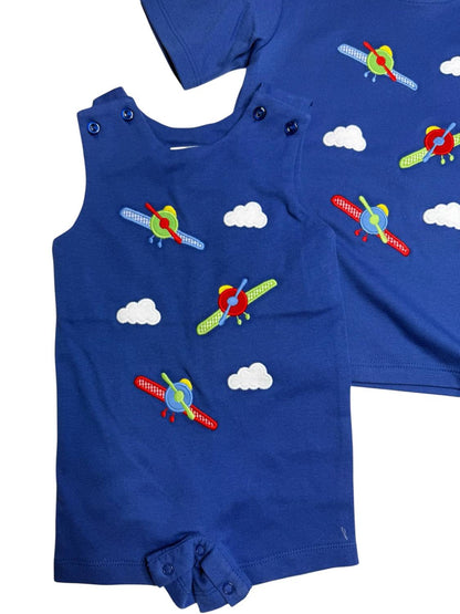 Boy's Airplane Ashton Longall Romper