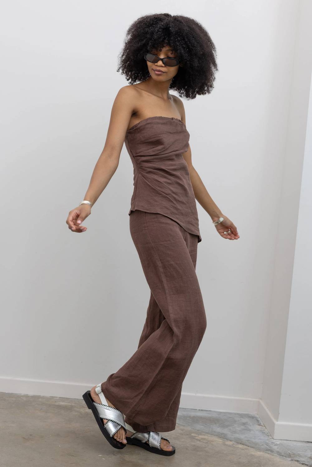 Wide Leg Linen Pants