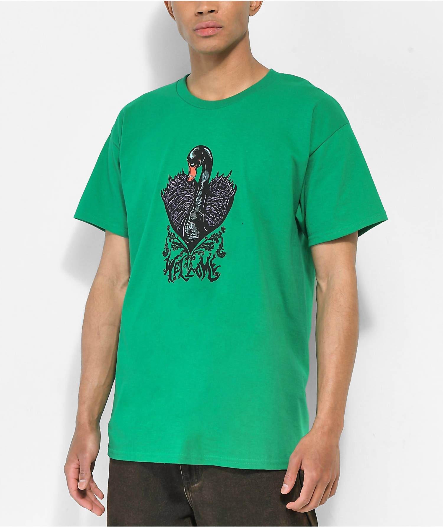 Welcome Skateboards - Black Swan T-shirt - Rack Hunt -