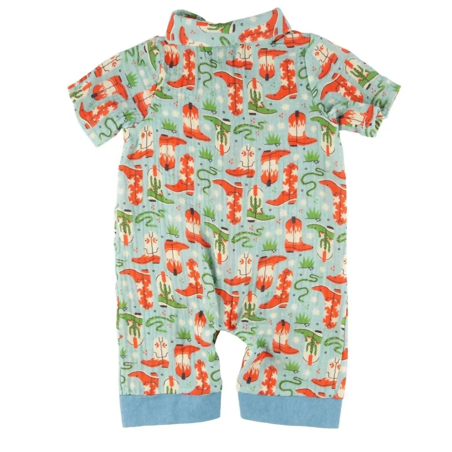 Miki Miette - Kids Thomas Button Front Romper - Rack Hunt