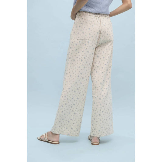 Women's Lulu Floral Print Wide Leg Pants