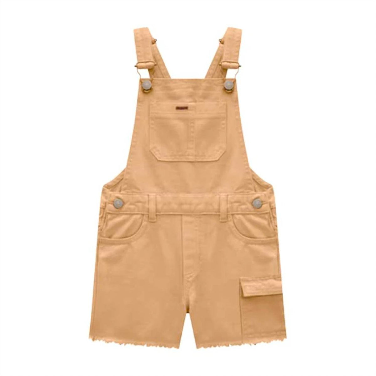 Girl's Frayed Detailing Overalls
