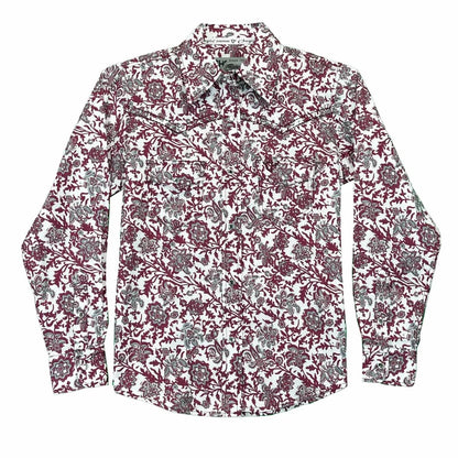 Girl's Floral Pattern Long Sleeve Shirt