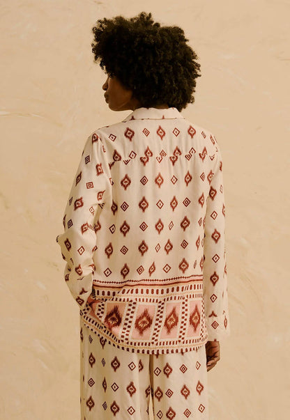 Printed Pajama Shirt
