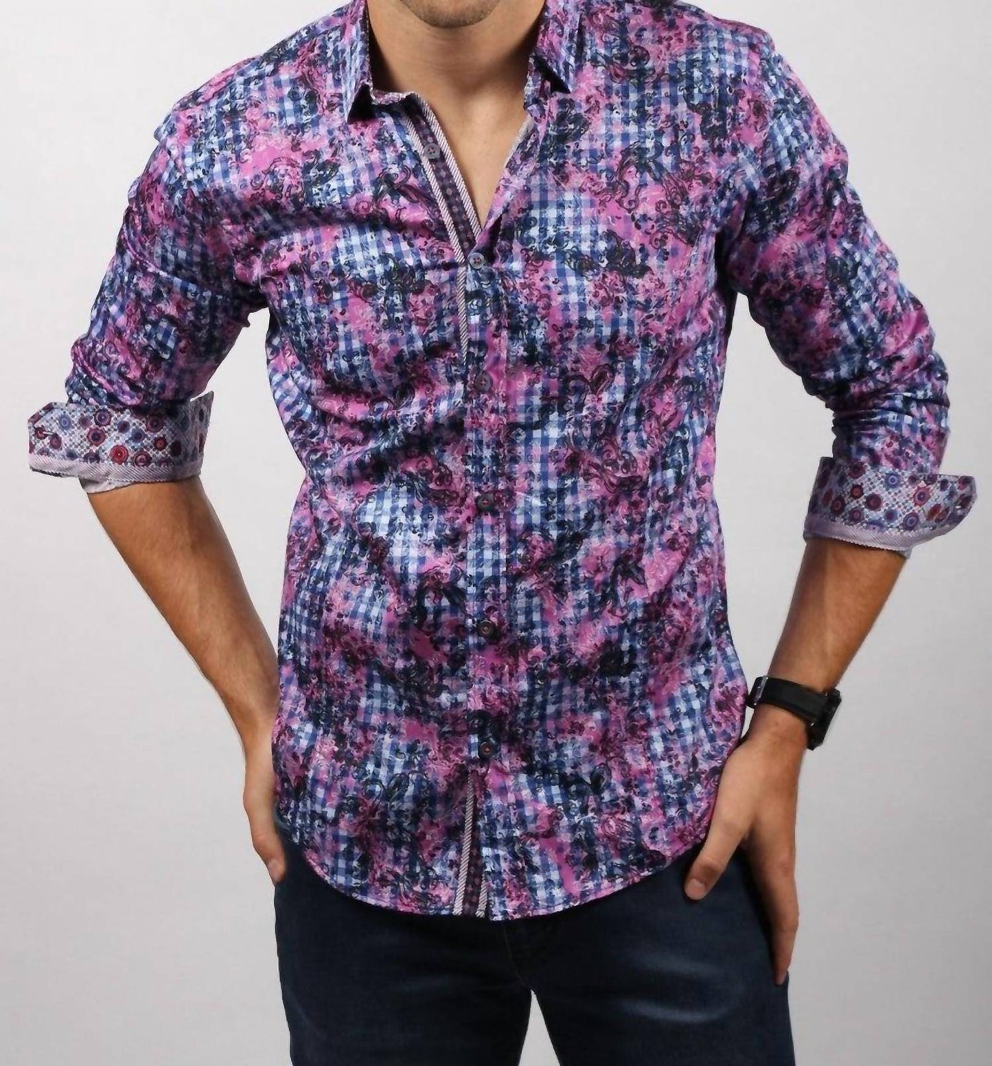 Button Down Print Shirt