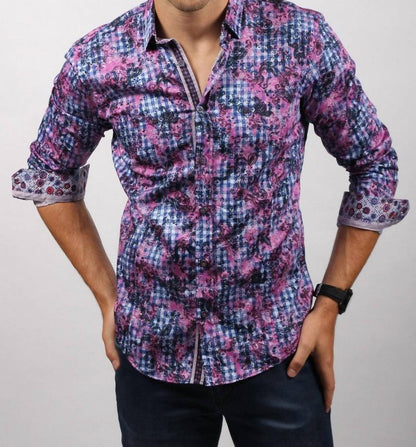 Button Down Print Shirt