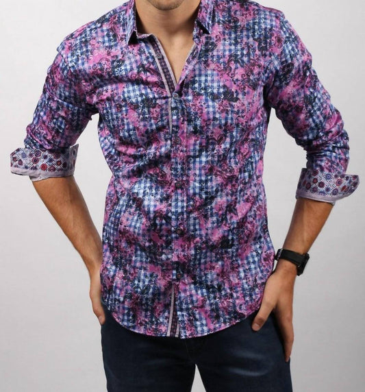 Button Down Print Shirt