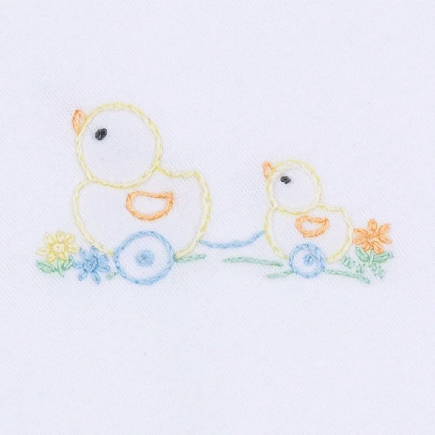Kids Vintage Duckie Pull Toy Diaper Cover Set