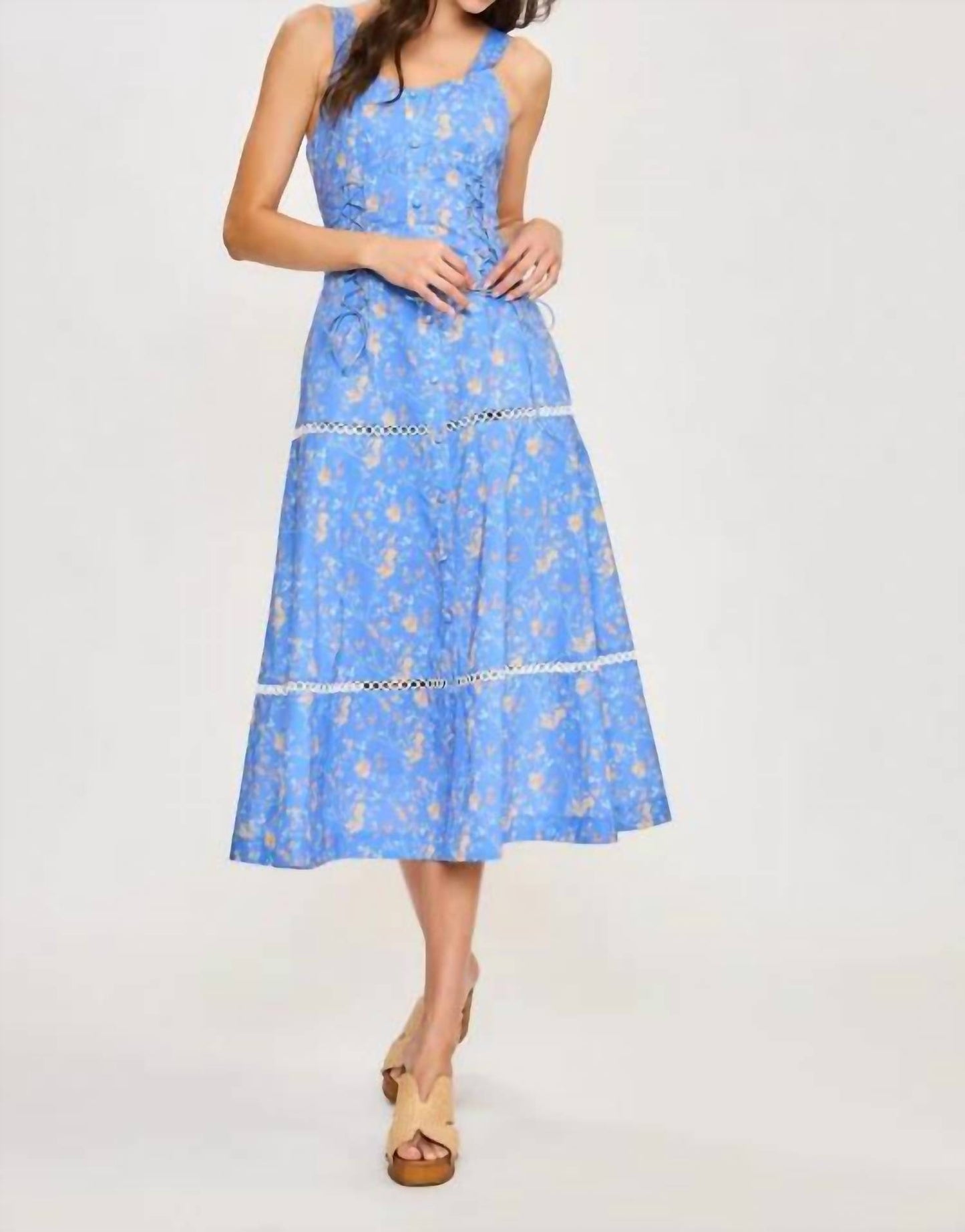 Clara Floral Midi Dress