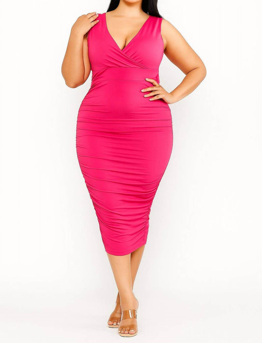 GIBIU - Curve Appeal Ruched Tank Dress - Rack Hunt -