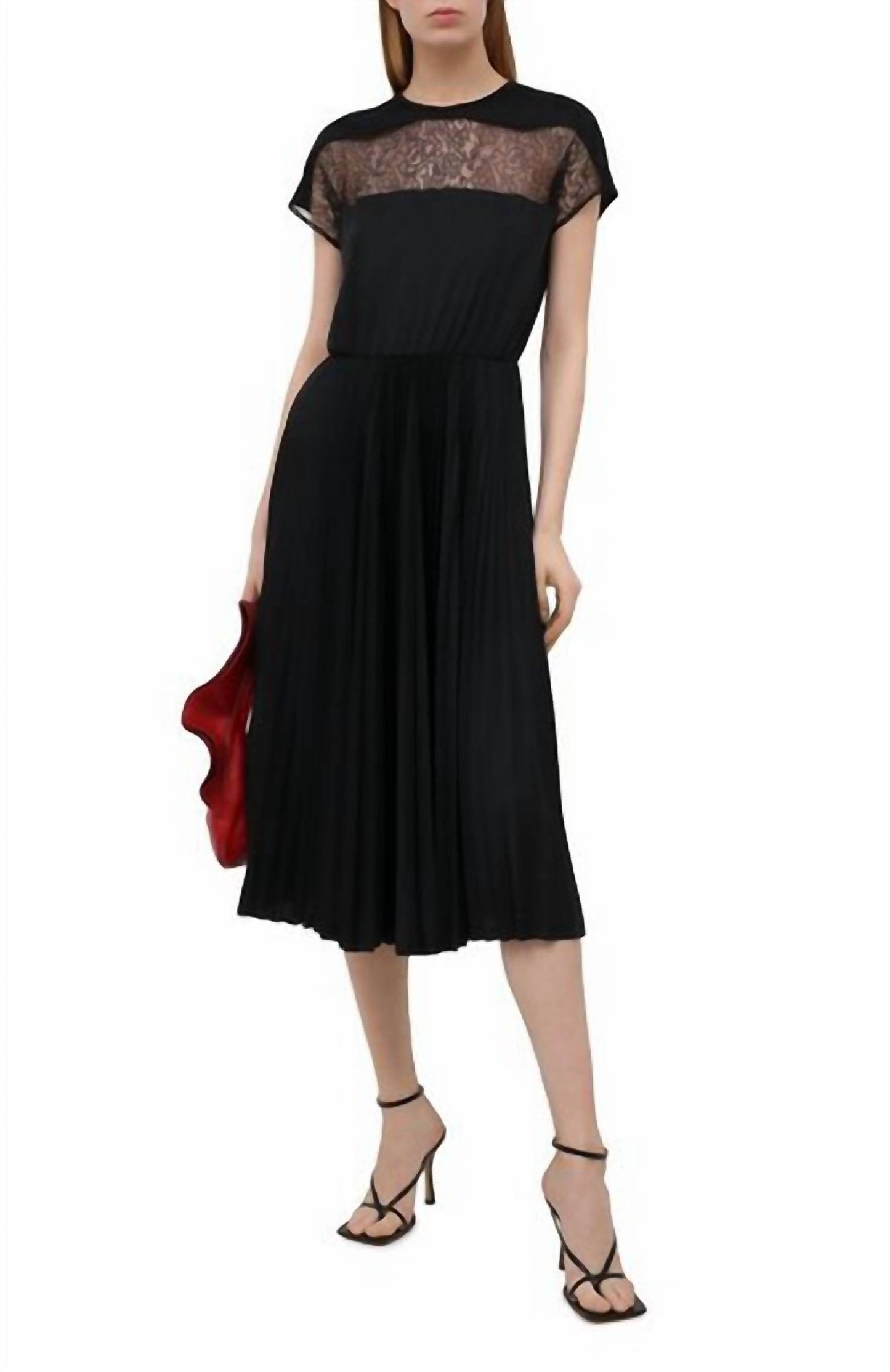 Valentino - Lace Detail Midi Dress - Rack Hunt