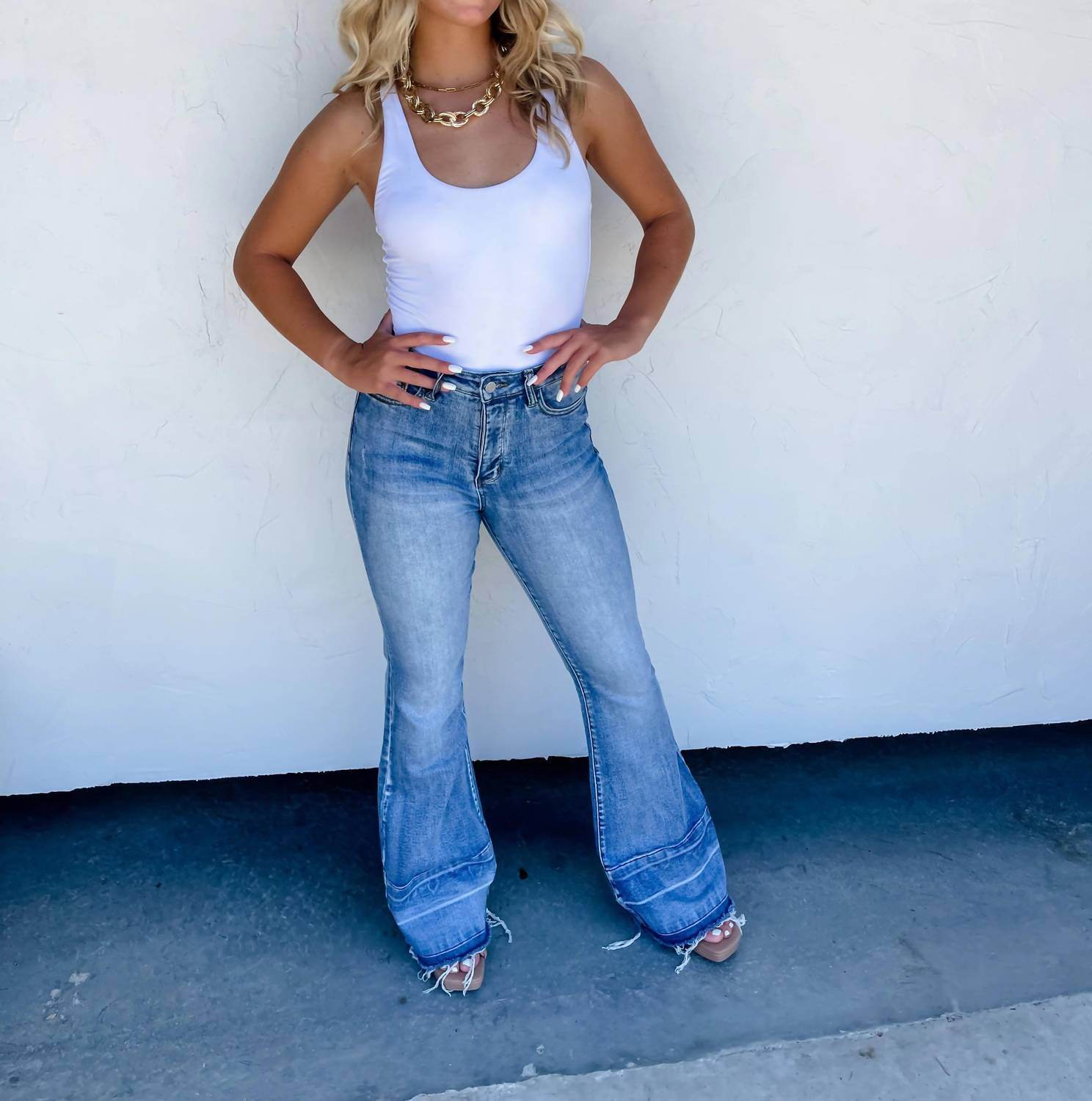 Blakely - Romi Tummy Control Flare Jeans - Rack Hunt