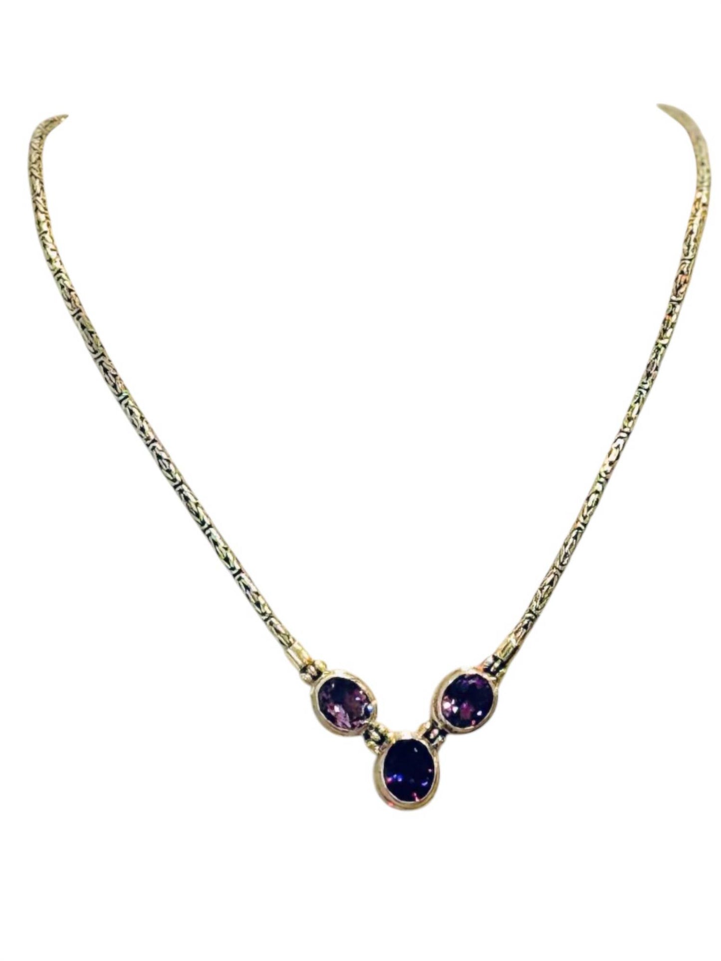 Women's Natural Amethyst Necklace