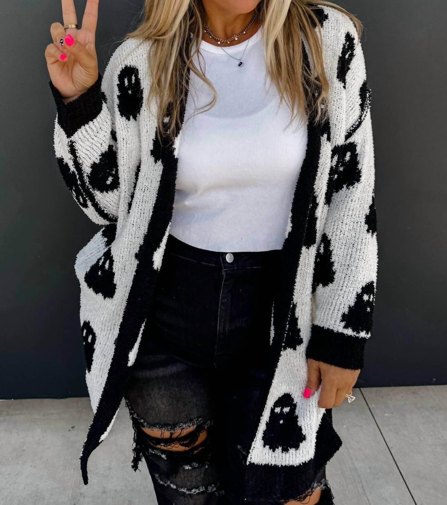 Blakely - The Cozy Cloud Halloween Super Soft Fall Cardigan - Rack Hunt