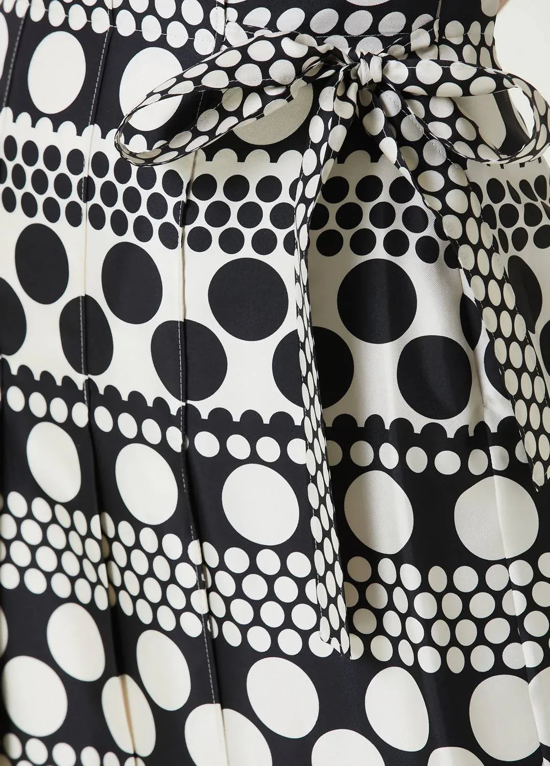 Valentino - Polka Dot Midi Silk Skirt - side view - Rack Hunt