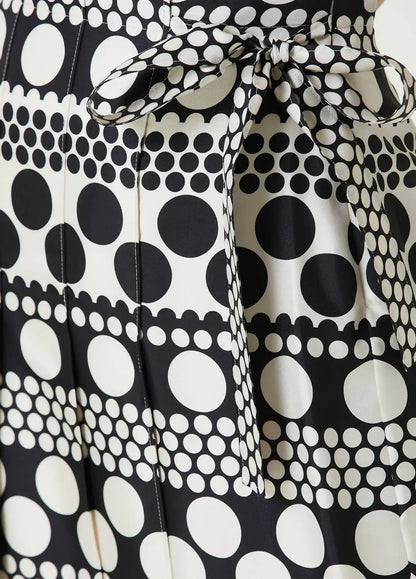 Valentino - Polka Dot Midi Silk Skirt - side view - Rack Hunt
