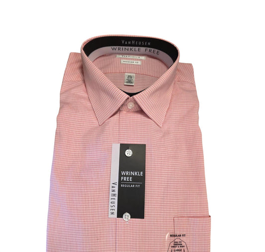 Men Wrinkle-Free Regular Fit Long Sleeve Dress Shirt