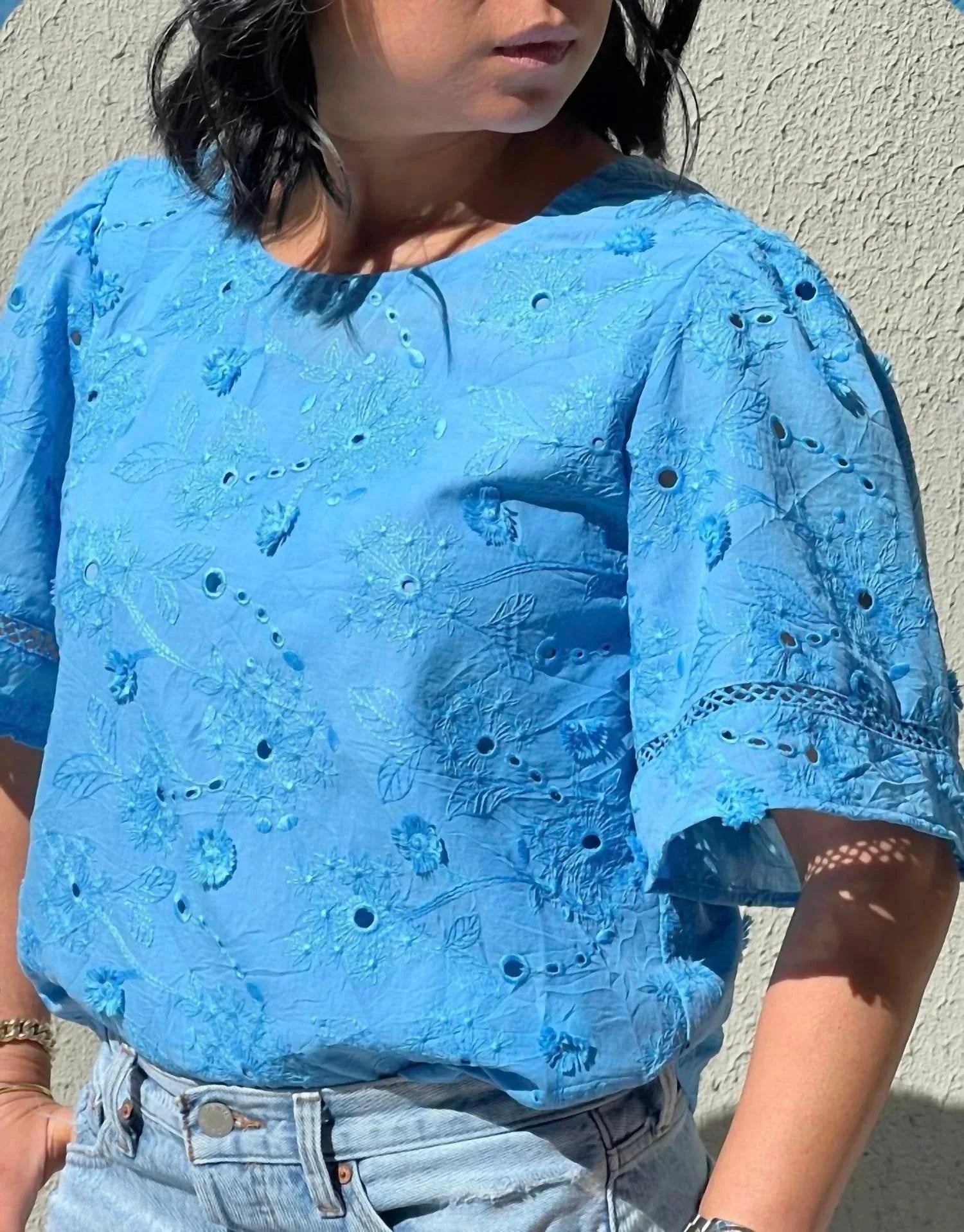 Style Reform - Fannie Top with Pom Flower - Rack Hunt