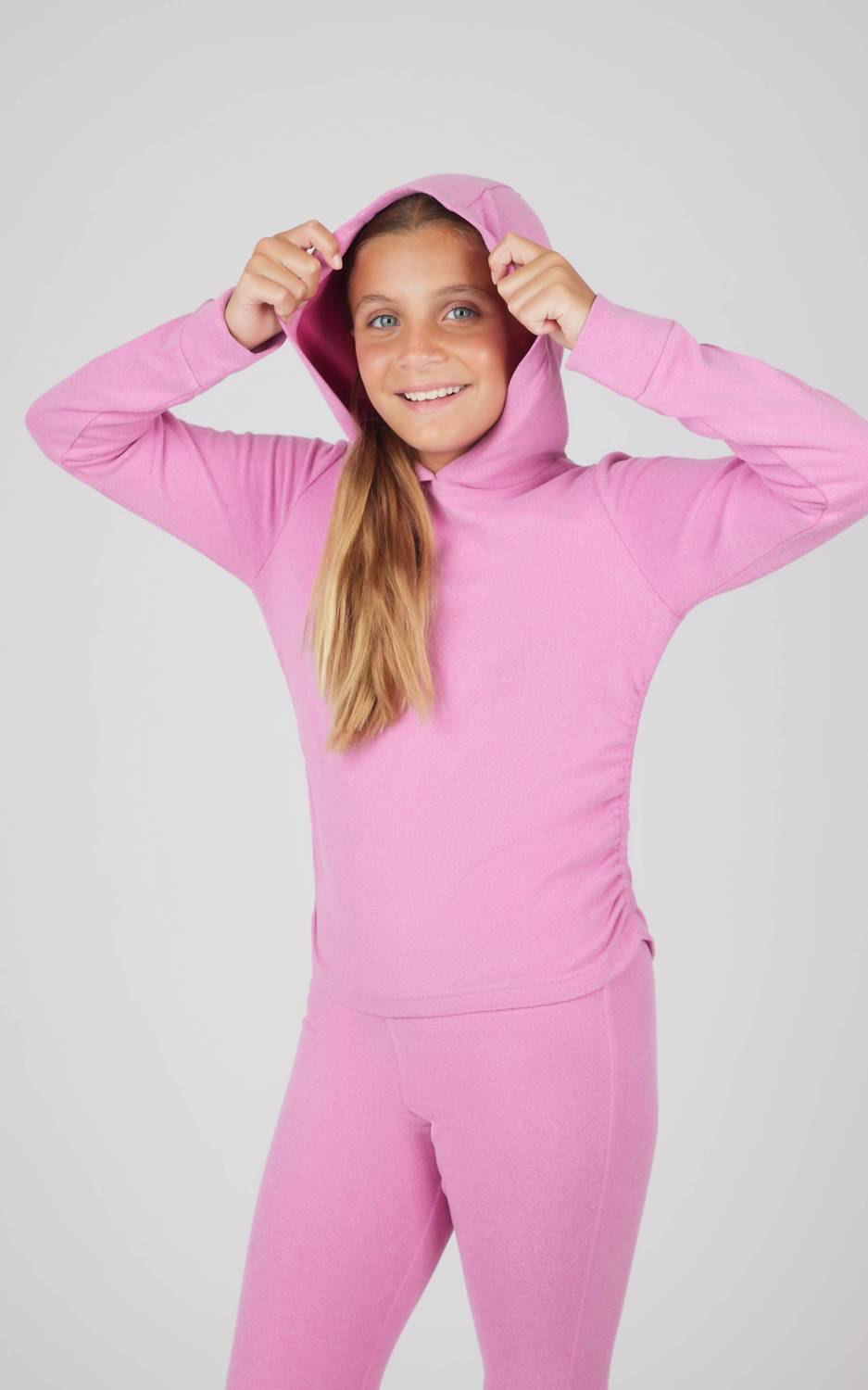 Girl's Hoodie And Flare Pant Set
