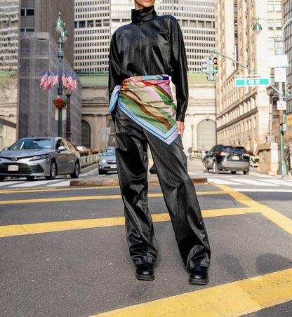 Women's Double Sided Wool Silk Scarf