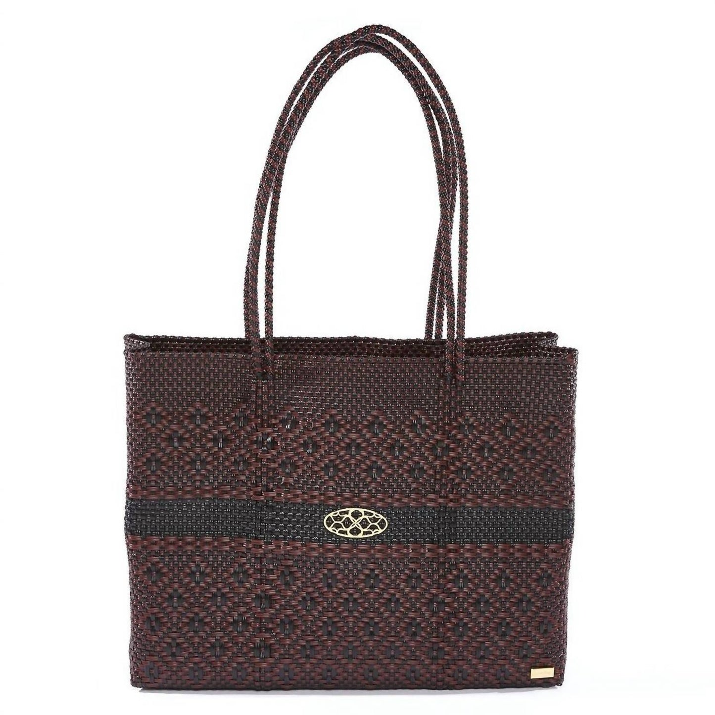 Women's Travel Handmade Aztec Stripe Tote Bag With Clutch