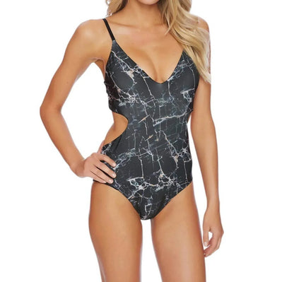 LUXE by Lisa Vogel - Rock Solid Cut Out One Piece Swimsuit - Rack Hunt