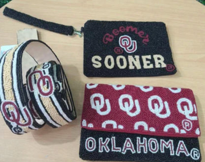 Women's Oklahoma Sooners Licensed Mini Clutch Bag