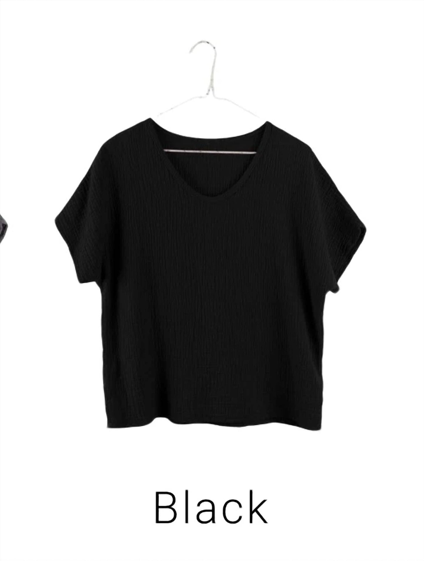 Short Sleeve Gauze Top