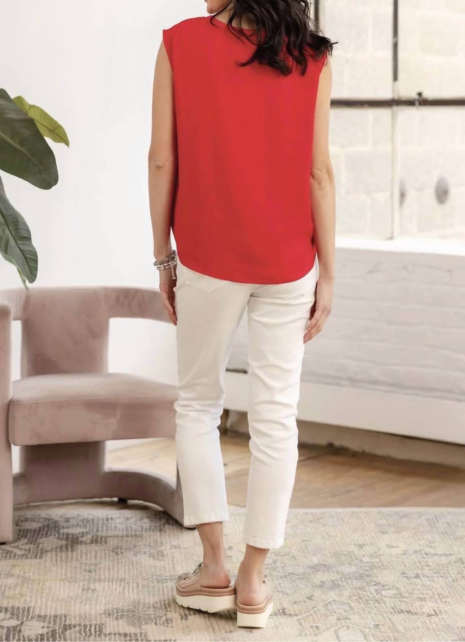 Mac & Me - High Rise Slim Straight Pants - Rack Hunt