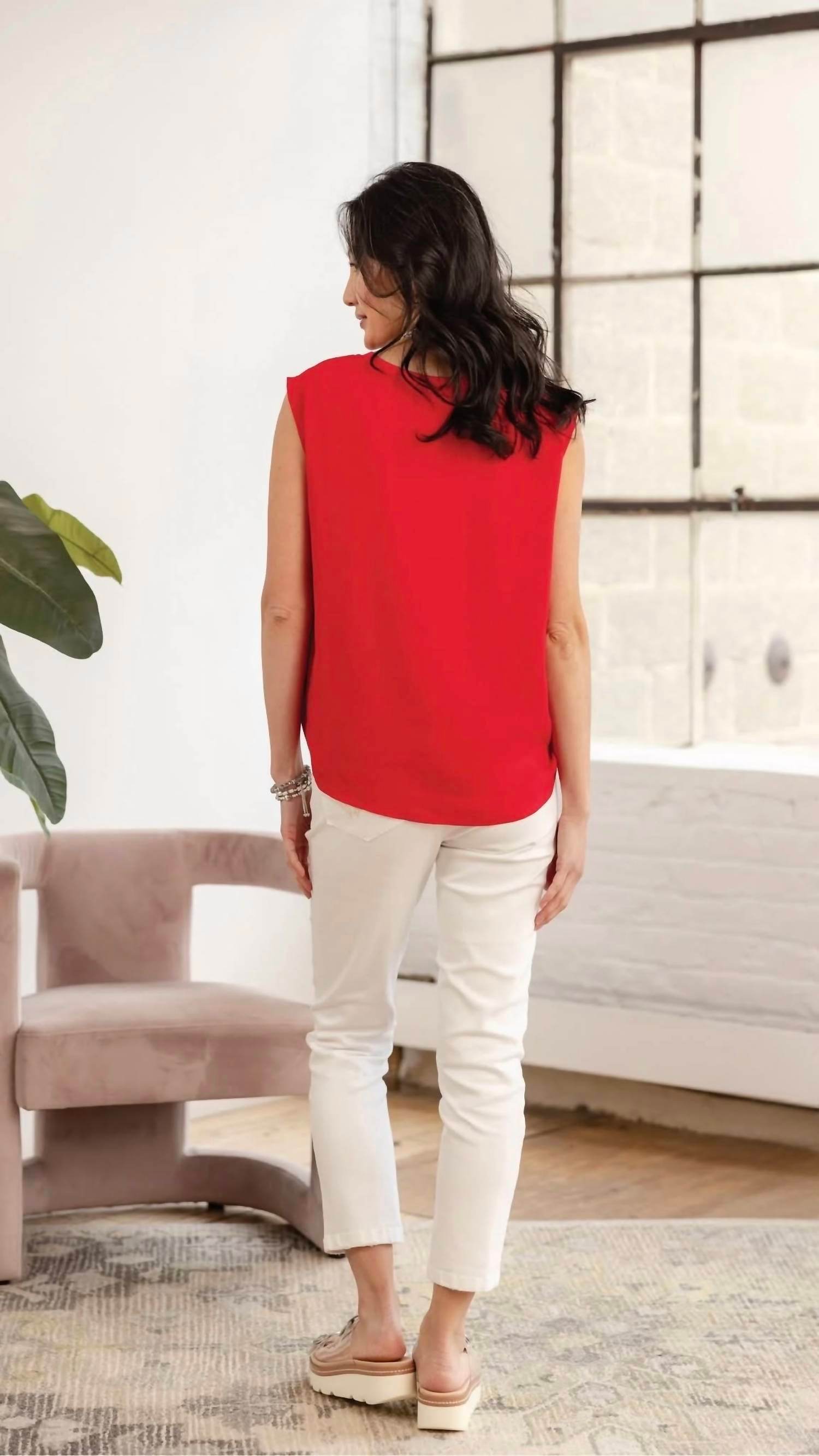 Mac & Me - High Rise Slim Straight Pants - Rack Hunt