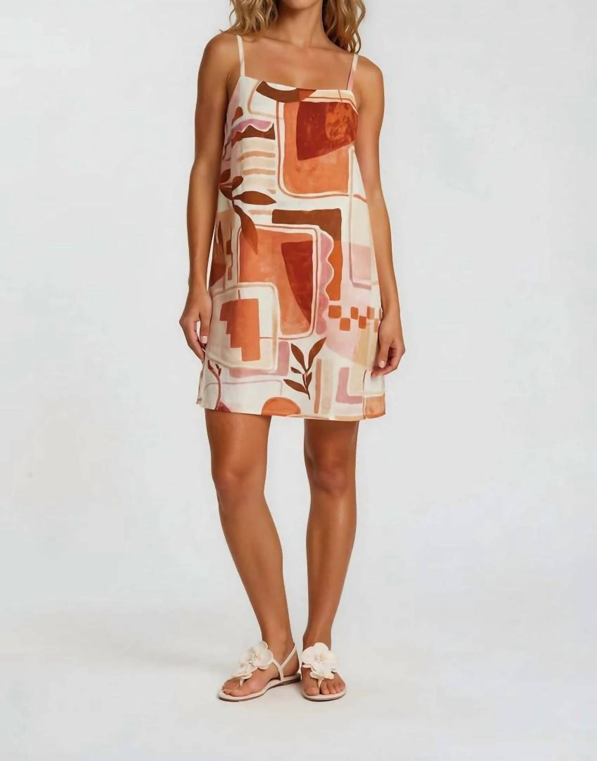 Tropical Abstract Mini Dress