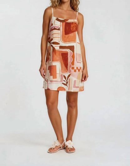 Tropical Abstract Mini Dress