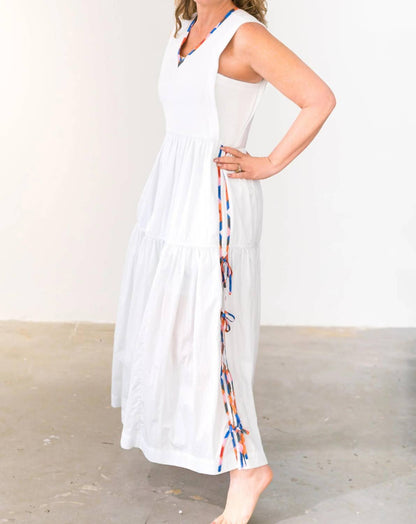 Colonial Madras French Terry Midi Dress