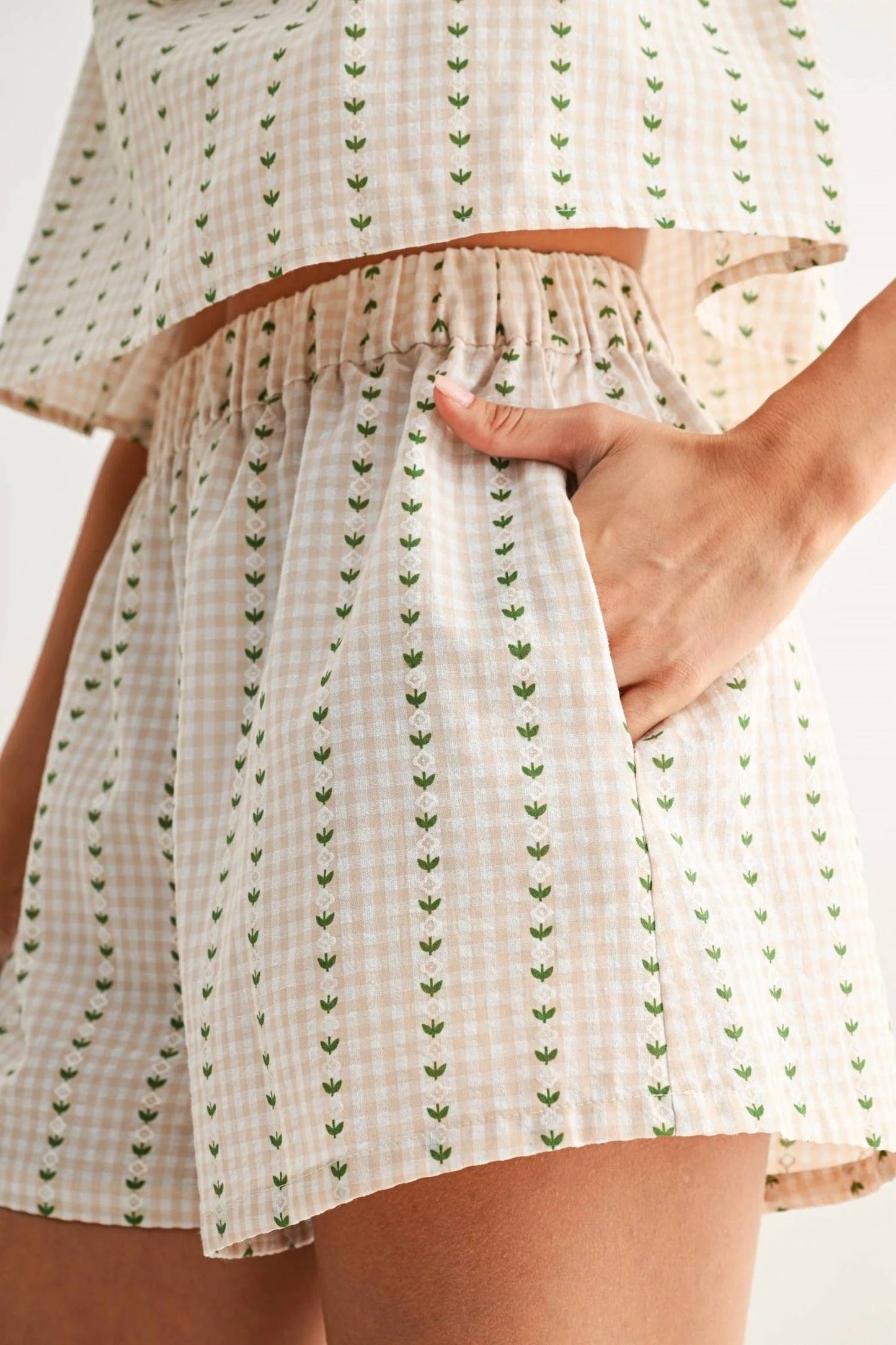Logan Sleeveless Top And High Waist Short Set