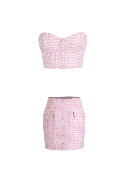 Women's Tweed Skirt Set