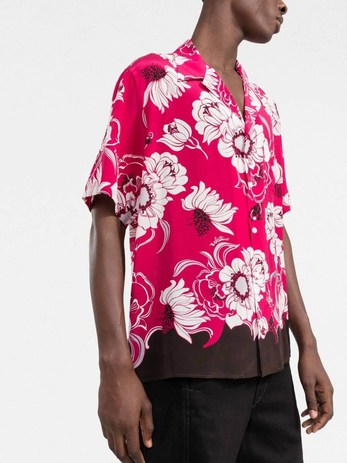 Valentino - Floral Print Short Sleeved Shirt - Rack Hunt
