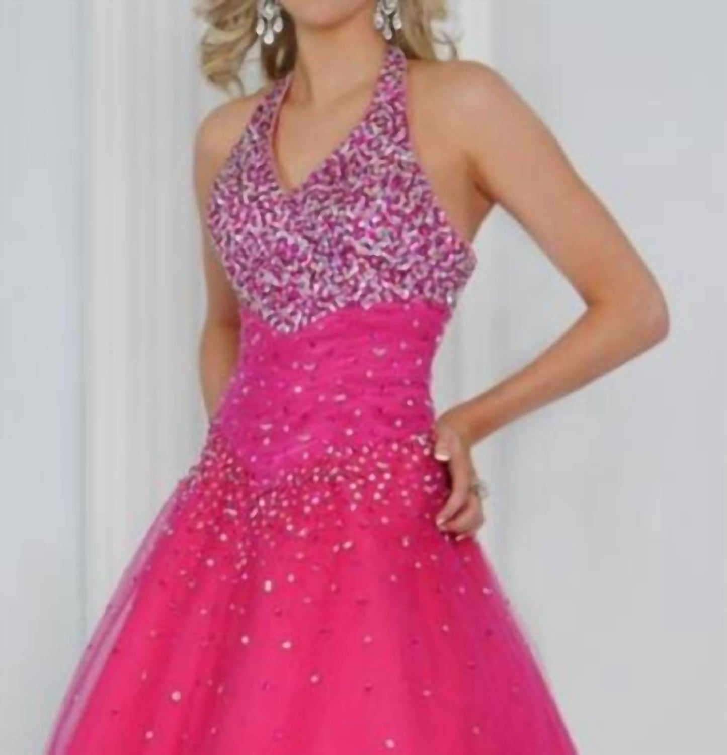 Luxurious Halter Ball Gown