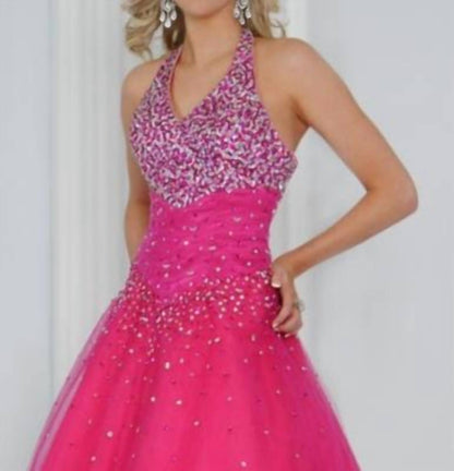 Luxurious Halter Ball Gown