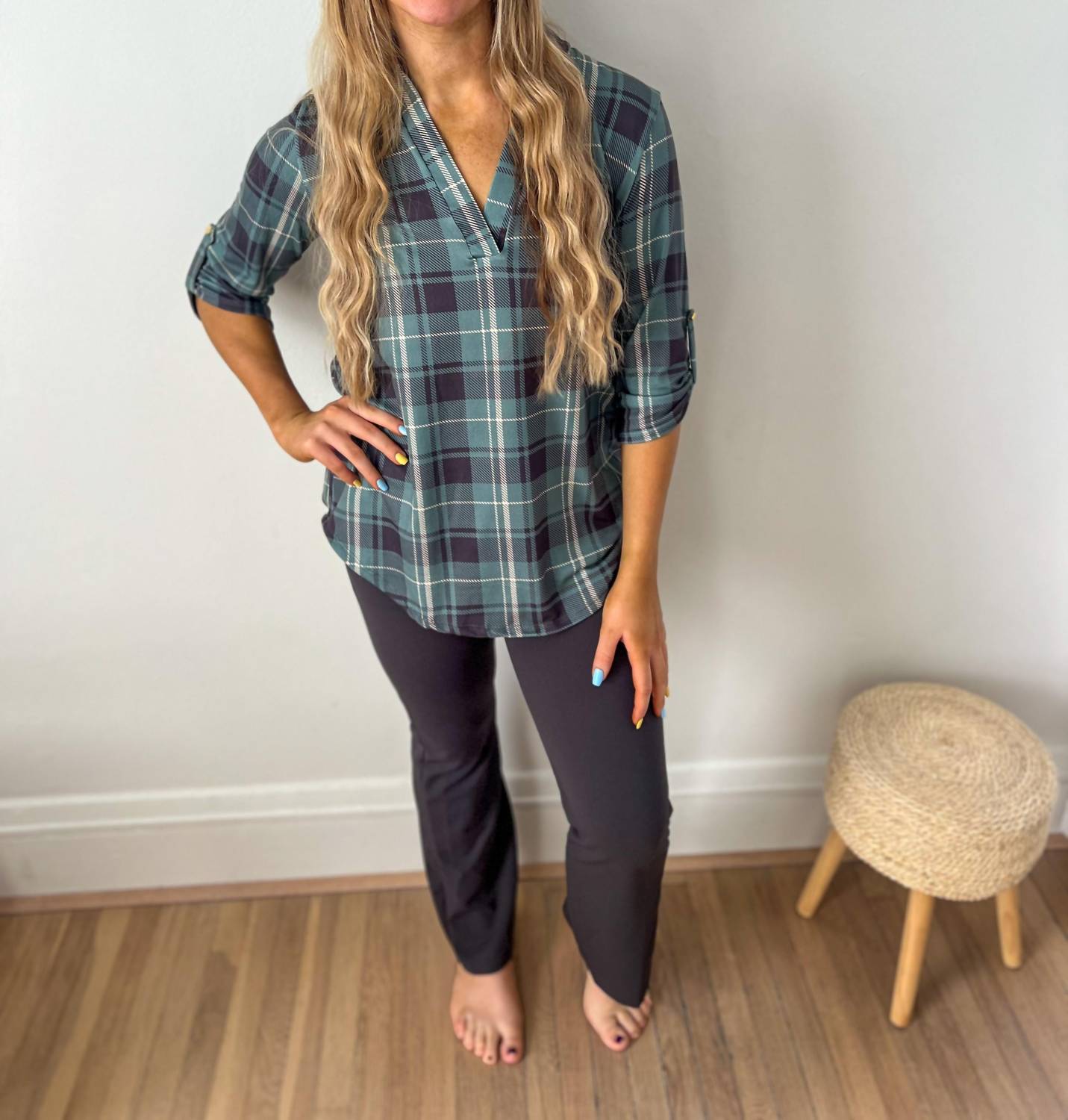 Jamie Three Quarter Sleeve Top