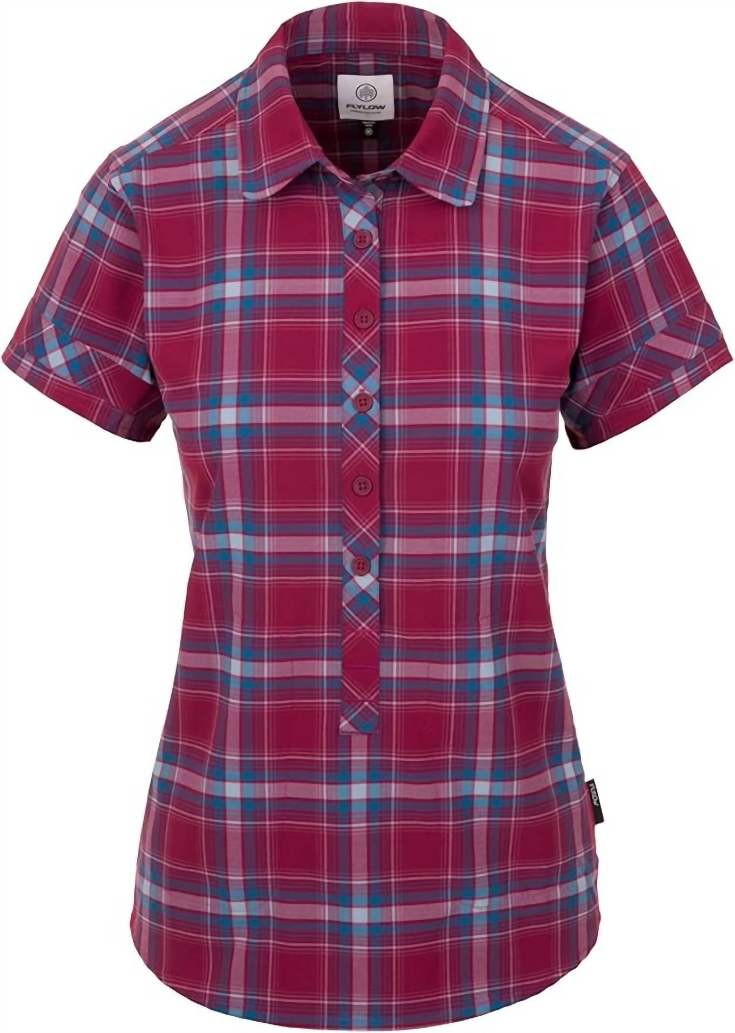 Flylow Gear - Aster Plaid Button-up Shorts Sleeve Shirt - Rack Hunt -